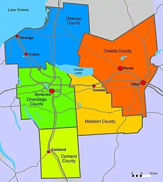Die 5 Counties in Central New York