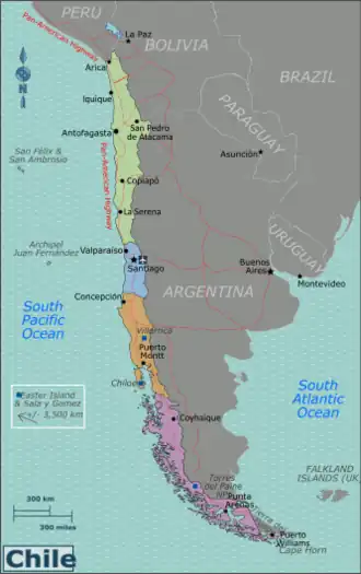 Die Reiseregionen in Chile