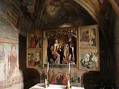 Altar in der Mariä-Verkündigung-Kirche Chyžné