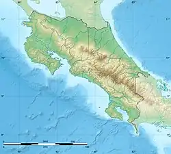 Lagekarte von Costa Rica
