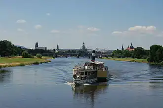 Die Elbe bei Dresden