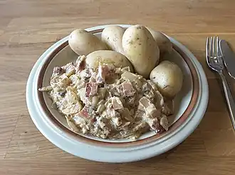Duckefett mit Kartoffeln