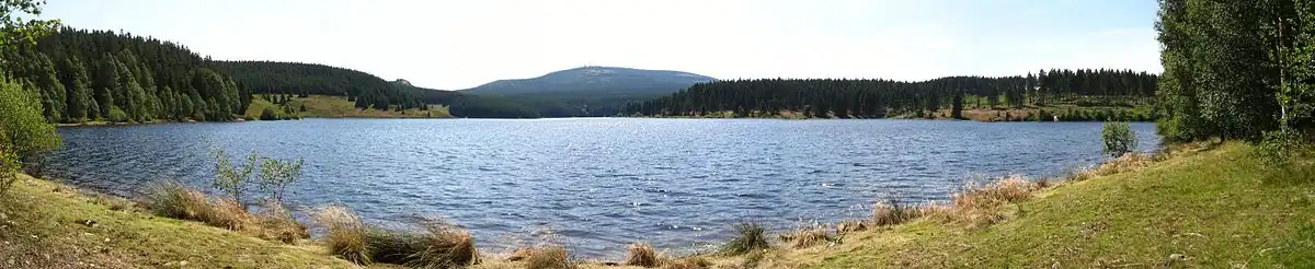 Eckertalsperre mit Brocken