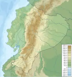 Lagekarte von Ecuador