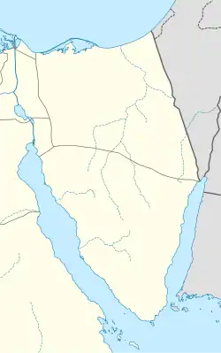 Lagekarte des Sinai in Ägypten