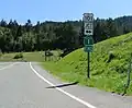 Beginn/Ende der CA-1 an der Kreuzung mit dem US-101 in Leggett