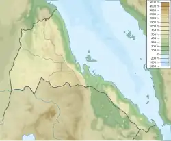 Lagekarte von Eritrea
