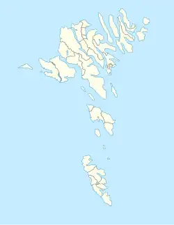 Lagekarte von Färöer, Dänemark
