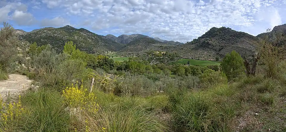 Hügelige Landschaft bei Alarò