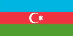 Flagge Azerbaijan