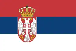 Flagge Serbia