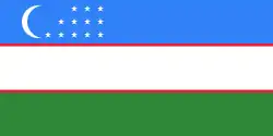 Flagge Uzbekistan