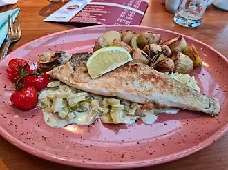 Forelle Müllerin in der Sachsenbaude