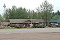 Der Highway am Fort Nelson Heritage Museum / British Columbia