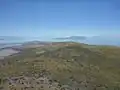 Blick von Fremont Island Richtung Südwest auf Antelope Island