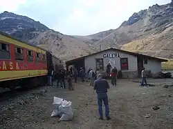 Der Bahnhof Galera / Peru