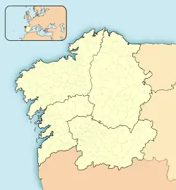 Lagekarte der Region Galicien