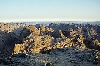 Gebirgslandschaft im Bereich des Gebel Musa