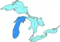Michigansee, dunkelblau