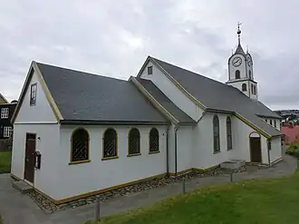 Hafenkirche von Tórshavn.
