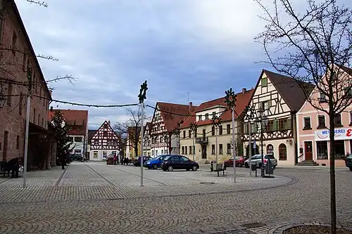 Der Marktplatz in Heideck
