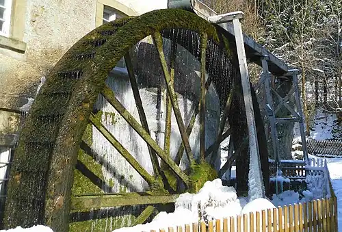 Das Wasserrad der Heroldsmühle