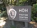Einfahrtsschild zum Hoh Visitor Center