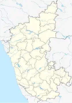 Lagekarte des indischen Bundesstaates Karnataka