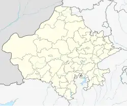 Lagekarte des indischen Bundesstaates Rajasthan