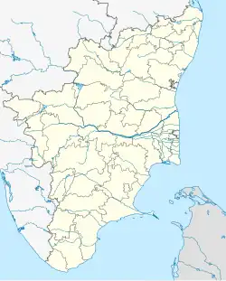 Lagekarte des indischen Bundesstaates Tamil Nadu