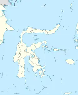 Lagekarte von Sulawesi, Indonesien