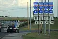 Die Himmbelsrichtung entscheidet: Der Interstate  verläuft in Ost-West-Richtung, der  Nord-Süd in Bessemer / Alabama