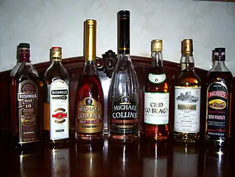 Eine Auswahl an irischen Whiskeys