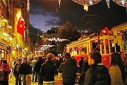 Tramvay in der Istiklal Caddesi