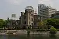 Blick vom Friedenspark auf den Atombombendom