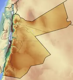 Lagekarte von Jordanien