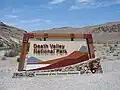 Schild am Eingang des Death Valley-Nationalparks