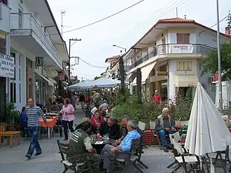 Die Fussgängerzone in Kassandria