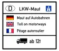 Hinweisschild an der deutsch-französischen Grenze (heute: ab 7,5 t)