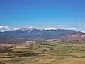Der Mancos Valley Overlook mit den La Plata Mountains