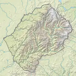 Lagekarte von Lesotho
