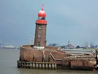 Leuchtfeuer Geestemündung-Nord am 18.08.2022