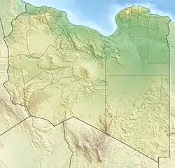 Lagekarte von Libyen