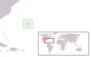 Karte mit eingezeichneter Lage von Bermuda
