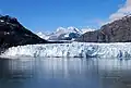 Der Margerie-Gletscher mit dem Mount Fairweather im Hintergrund