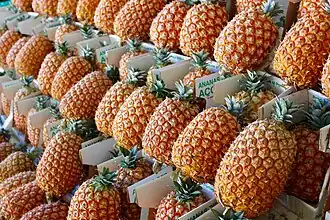 Ananas auf dem Markt