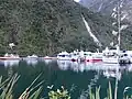 Hafen für Touristenboote am Milford Sound