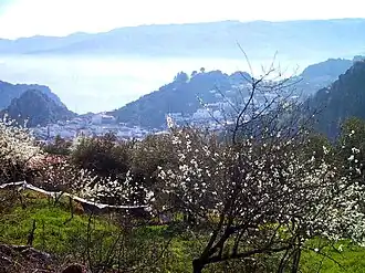 Montejaque über dem Morgennebel