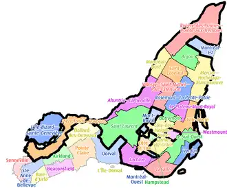 Die Arrondissements von Montreal