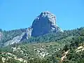 Der Moro Rock von Potwisha aus gesehen